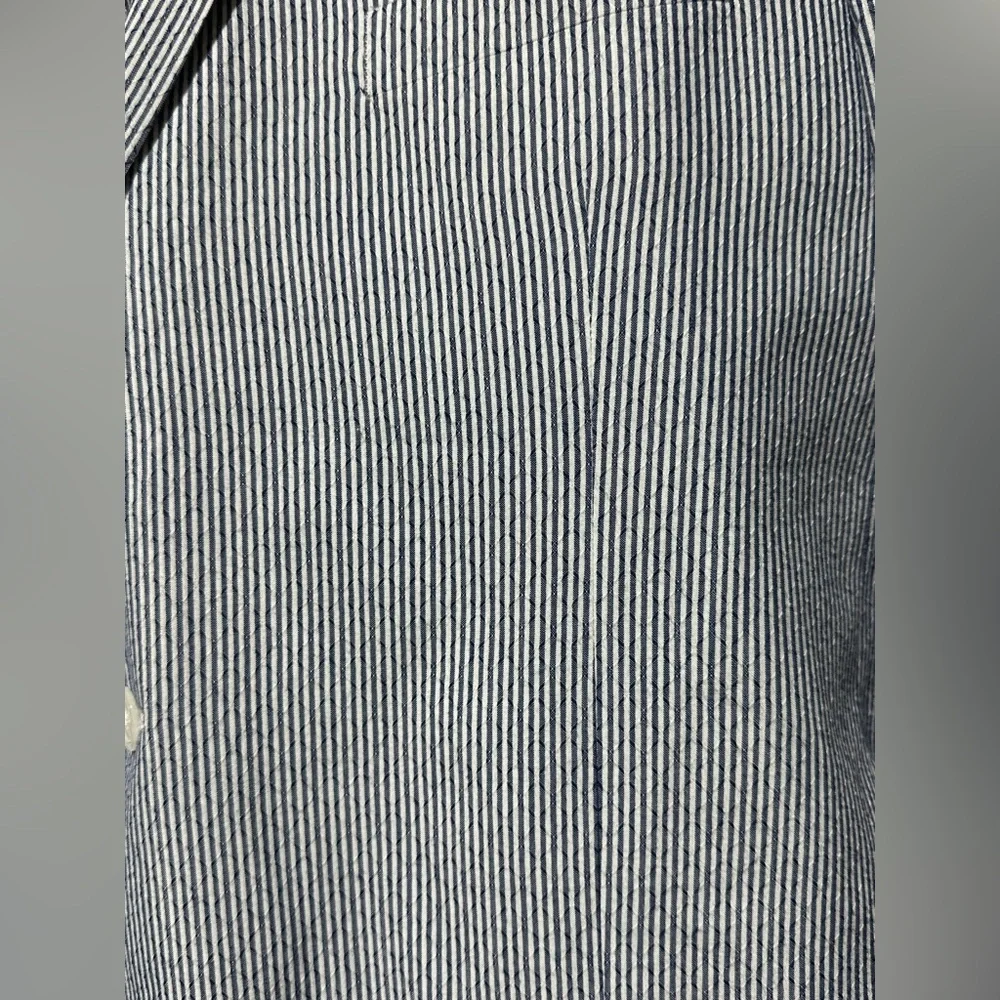 Linea Uomo navy/white striped 100% cotton men’s blazer size 52L new with tags